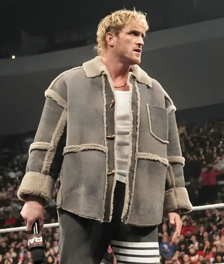 Logan Paul Monday Night RAW Shearling Jacket