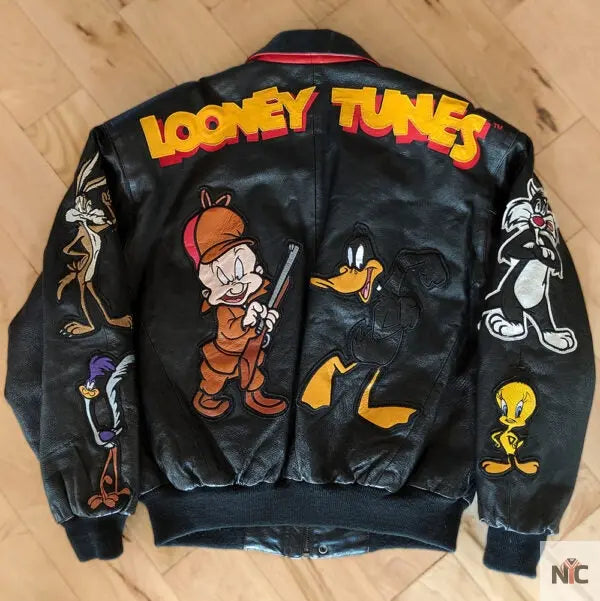 Looney Tunes Warner Brothers Leather Jacket Clanton Jacket