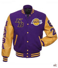 Los Angeles Lakers Kobe Bryant Mamba Letterman Jacket Clanton Jacket