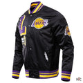 Los Angeles Lakers NBA Finals Champions Black Satin Jacket Clanton Jacket