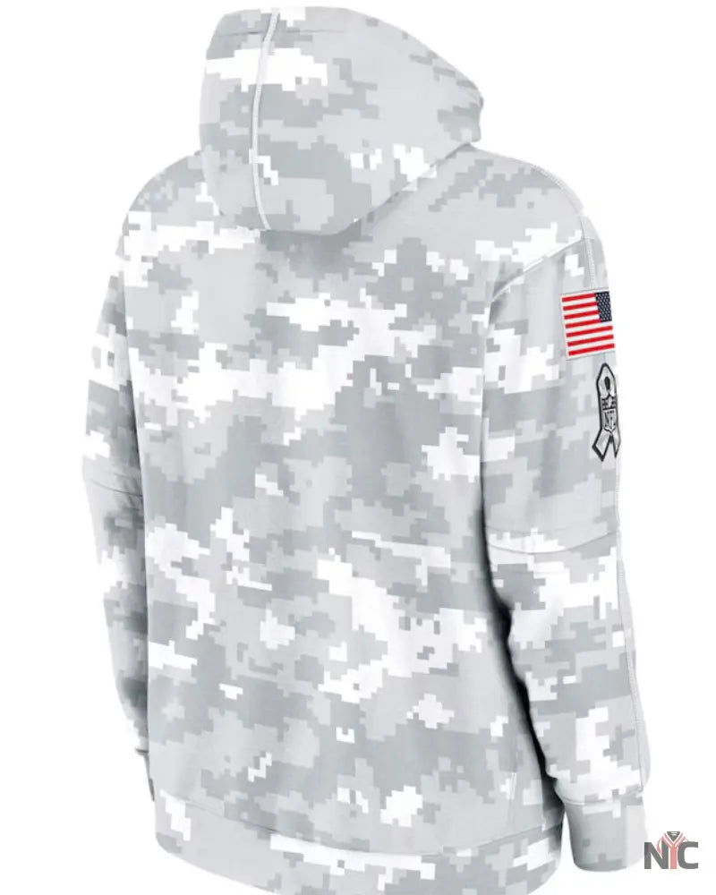 Los Angeles Rams Salute To Service Camo 2024 Hoodie Clanton Jacket