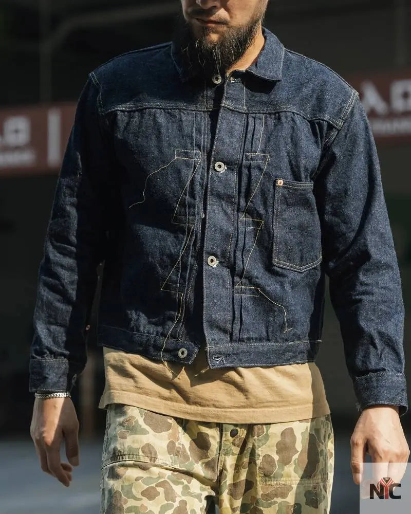 Lot 44806XX WWII Type 1 Selvedge Denim Jacket Clanton Jacket