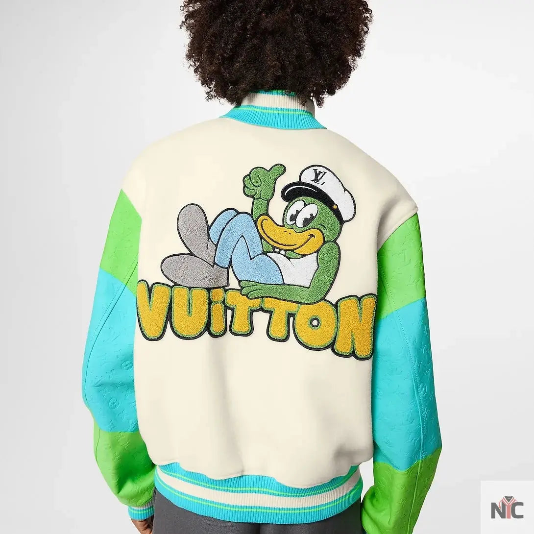 Louis Vuitton Rainbow Playground Varsity Blouson Jacket Clanton Jacket