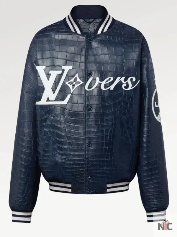 Louis Vuitton Vers 2024 Blue Varsity Jacket Clanton Jacket