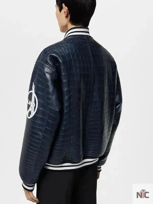 Louis Vuitton Vers 2024 Blue Varsity Jacket Clanton Jacket