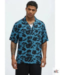Love Island USA S07 Chris Seeley Blue Floral Shirt Clanton Jacket
