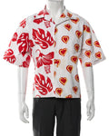 Love Island Games Joey Zauzig Heart Red & White Shirt USA Jackets