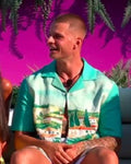 Love Island UK Boris Vidovic Printed Shirt Clanton Jacket