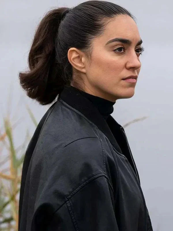 Lynley S01 Barbara Havers Black Leather Jacket Clanton Jacket