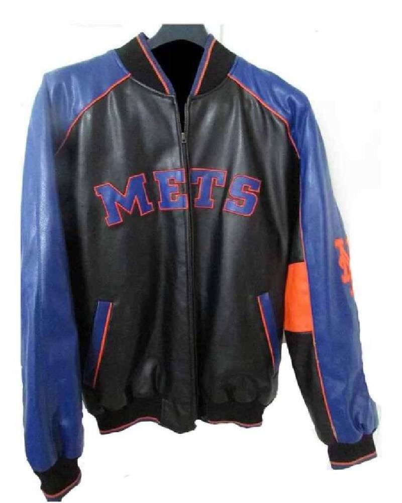 MLB Jeff Hamilton New York Mets Leather Jacket Clanton Jacket