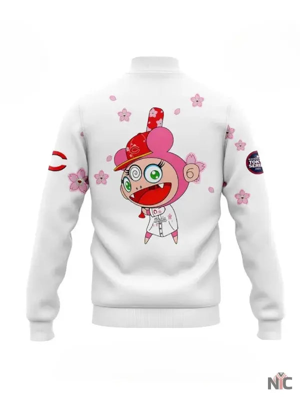 MLB Tokyo Series 2025 Cincinnati Reds Varsity Jacket Clanton Jacket