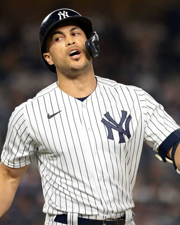 MLB New York Yankees Blue Striped Jersey Clanton Jacket