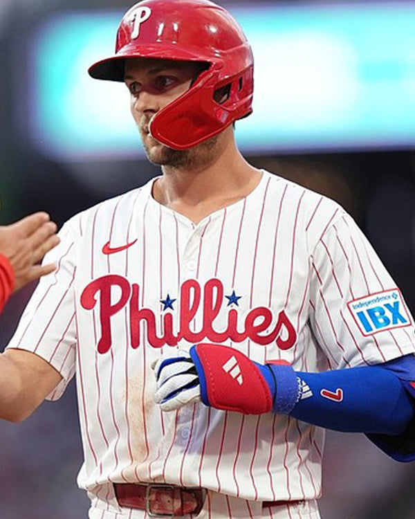 MLB Philadelphia Phillies Bryce Harper Striped Jersey Clanton Jacket