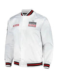 MLS 2025 D.C. United White Satin Varsity Jacket Clanton Jacket