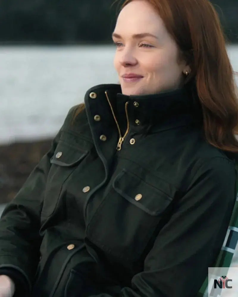 Maggie Sullivan Sullivan’s Crossing S02 Black Cotton Jacket Clanton Jacket