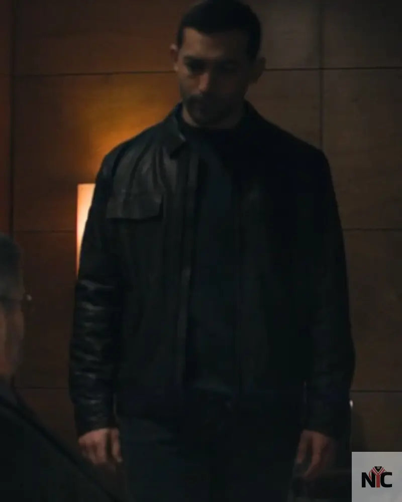 Malik Amar The Veil Black Leather Jacket Clanton Jacket