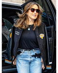 Mariska Hargitay Knicks Playoff Game Varsity Jacket