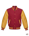 Maroon And Gold Varsity Jacket Clanton Jacket