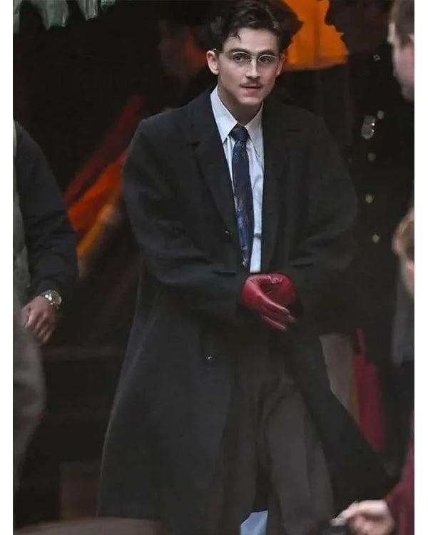 Timothée Chalamet Marty Supreme Black Coat