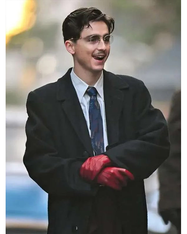 Timothée Chalamet Marty Supreme Black Coat