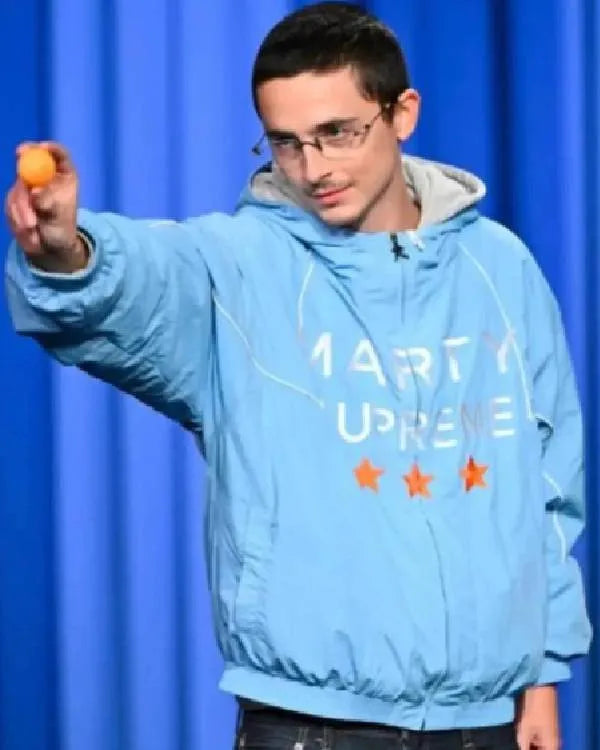 Marty Supreme Light Blue Jacket