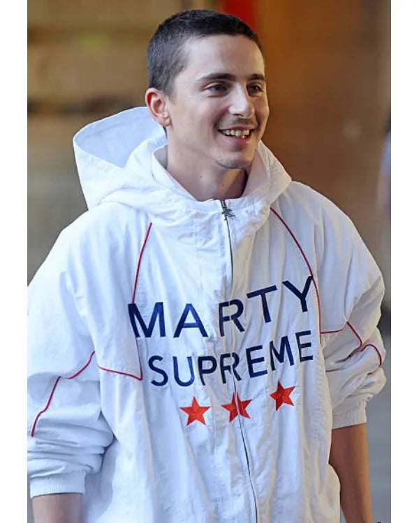 Marty Supreme Timothee Chalamet White Hoodie