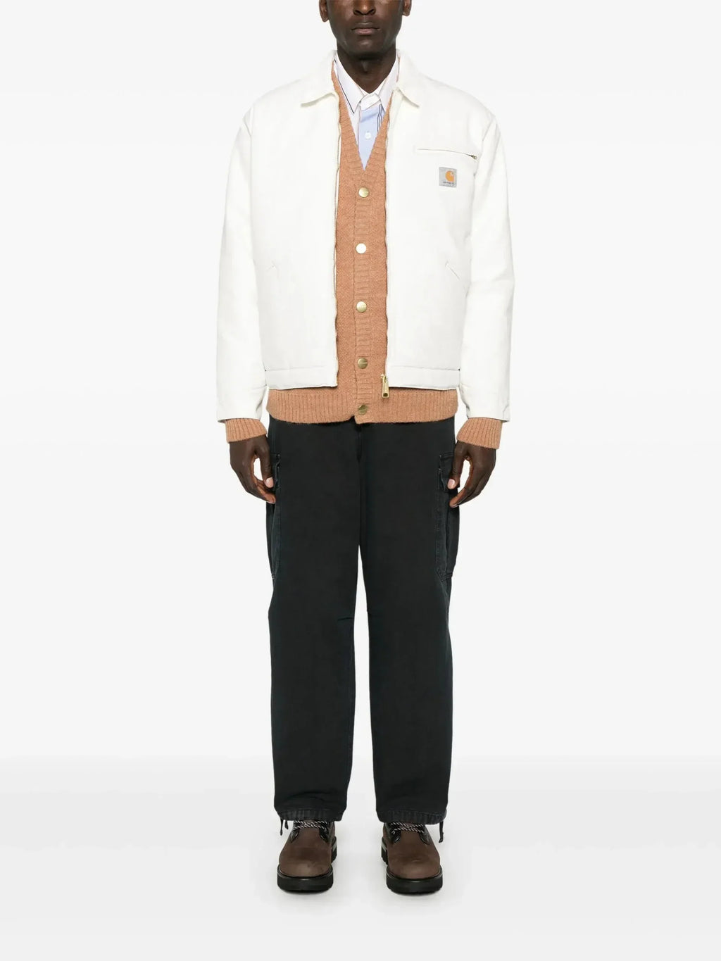 Carhartt OG Detroit White Jacket Clanton Jacket