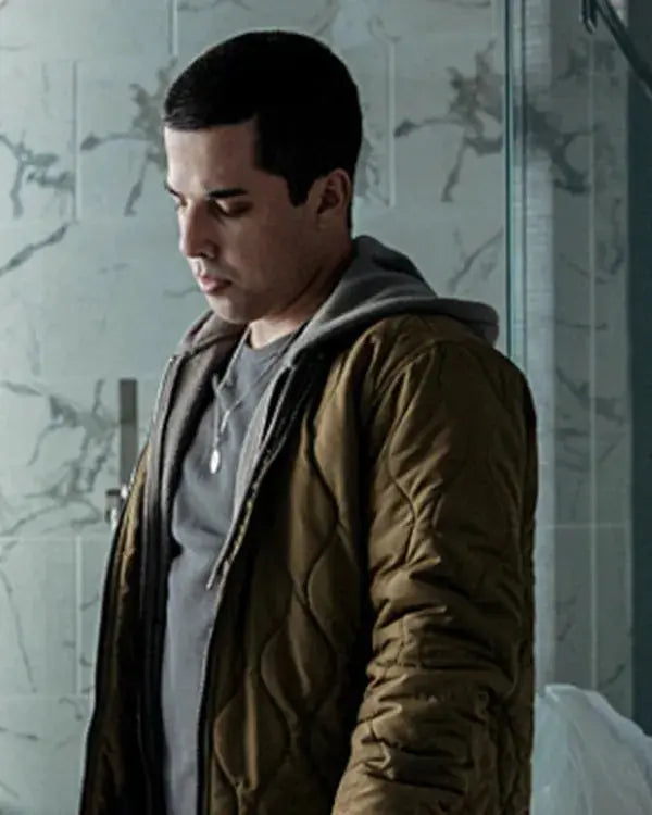 Mayor Of Kingstown S04 Derek Rivera Quilted Bomber Jacket