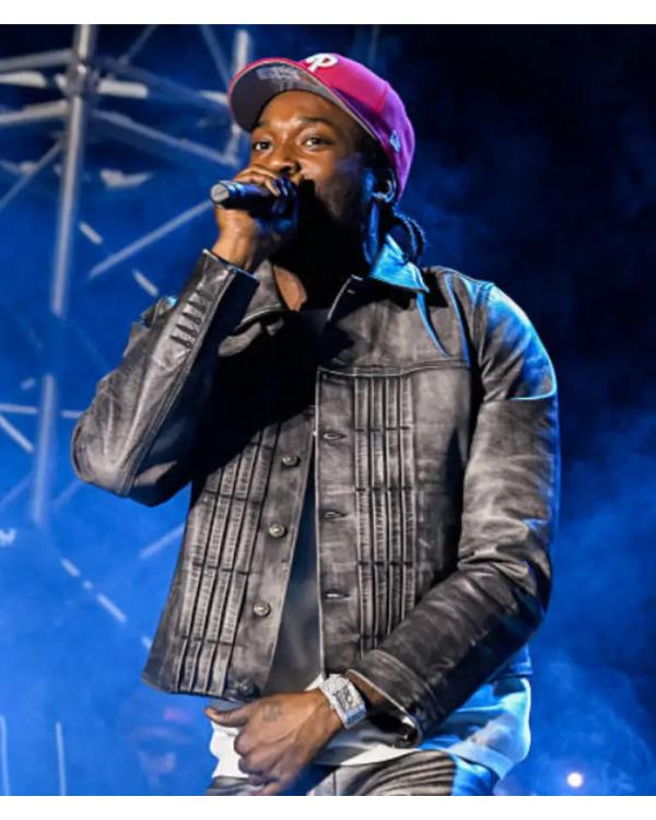 Meek Mill Roots Picnic 2025 Grey Jacket Clanton Jacket