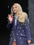 Meghan Trainor LIVE With Kelly and Mark TV Show Crystal-Embellished Coat