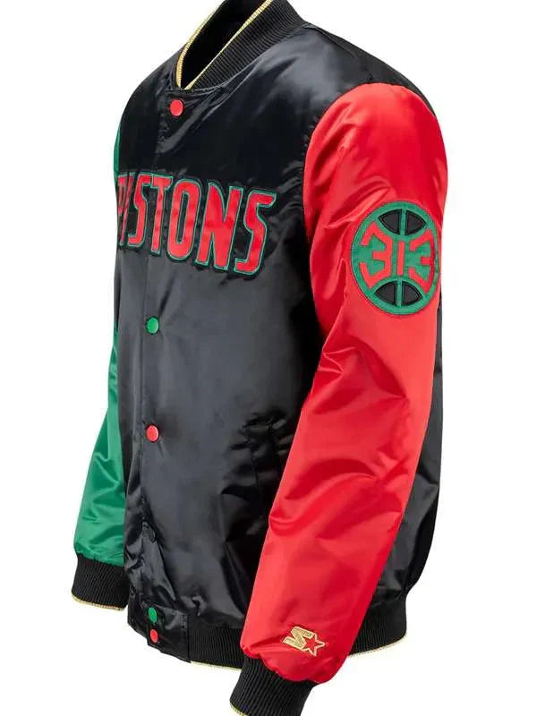 Men Detroit Pistons Varsity Jacket Shopotiny