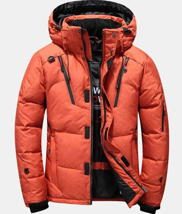 Men Quilted Parka Jacket