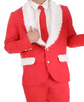 Men Red Christmas Blazer