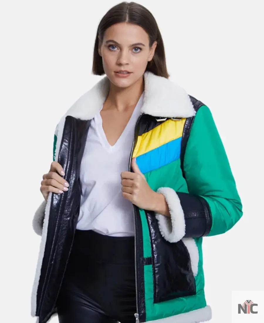 Men’s Aviator Shearling Jacket Clanton Jacket