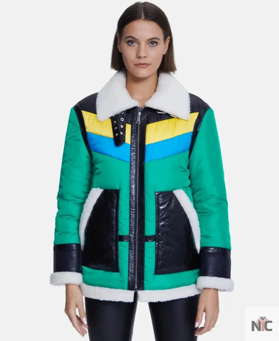 Men’s Aviator Shearling Jacket Clanton Jacket