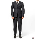 Men's Black Pinstripe 3-Piece Suit – Thomas Peaky Style Formal Outfit Clanton Jacket