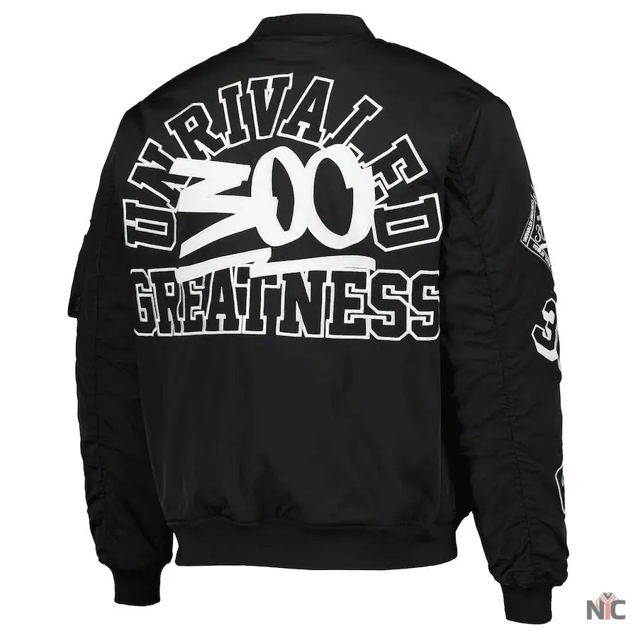 Men’s Black UFC 300 Full-Zip Bomber Jacket Clanton Jacket