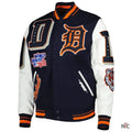 Men’s Detroit Tigers Mash Up Logo Varsity Full-zip Jacket Clanton Jacket