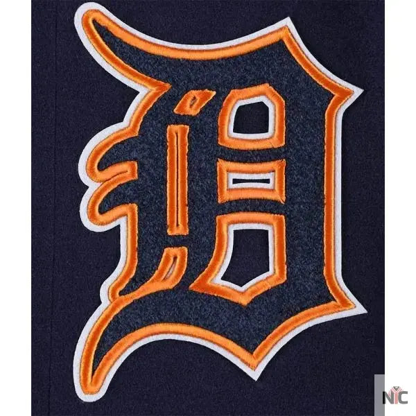 Men’s Detroit Tigers Mash Up Logo Varsity Full-zip Jacket Clanton Jacket