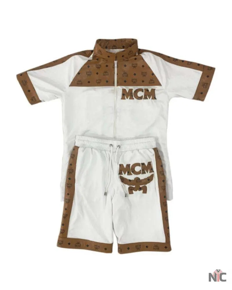Men’s Vintage MCM Dapper Dan Mesh Short Suit Clanton Jacket