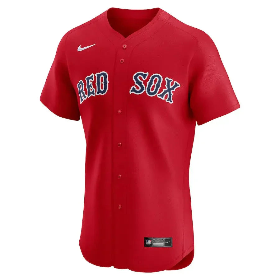 Men's Boston Red Sox Nike Red Alternate Elite Jersey Kansas Jacket