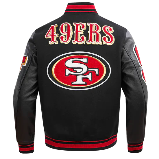 Men’s San Francisco 49ers Mashup Wool Varsity Jacket Clanton Jacket