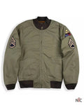 Mens US Army Military Flight Bomber Jacket Clanton Jacket