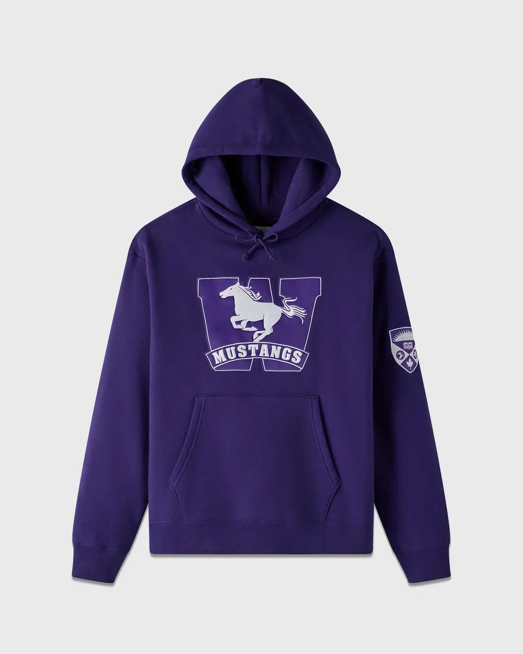 Unisex Campus Western Purple Fleece Hoodie Clanton Jacket