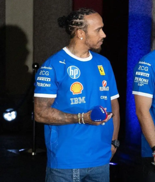 Lewis Hamilton Peroni Nastro Azzurro T-shirt USA Jackets