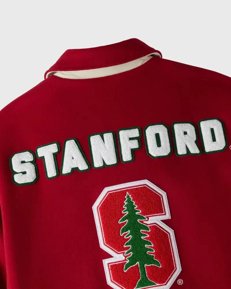 Stanford Campus Red Varsity Jacket Clanton Jacket