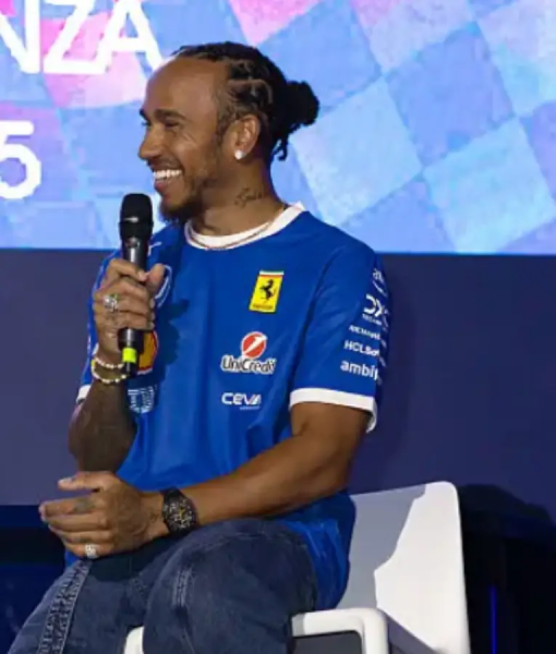 Lewis Hamilton Peroni Nastro Azzurro T-shirt USA Jackets