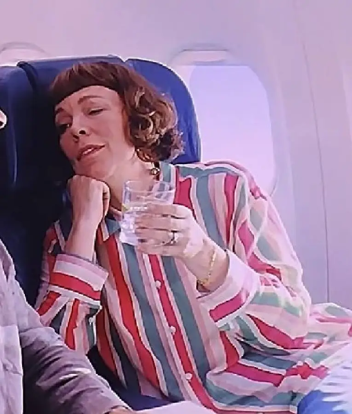 The Roses Olivia Colman Striped Shirt USA Jackets