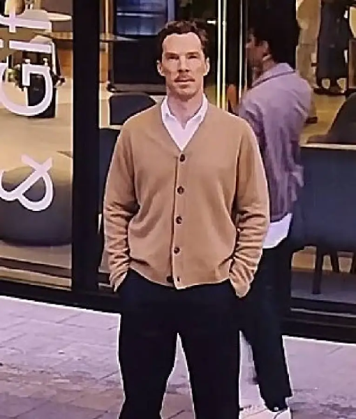 The Roses Benedict Cumberbatch Beige Cardigan USA Jackets