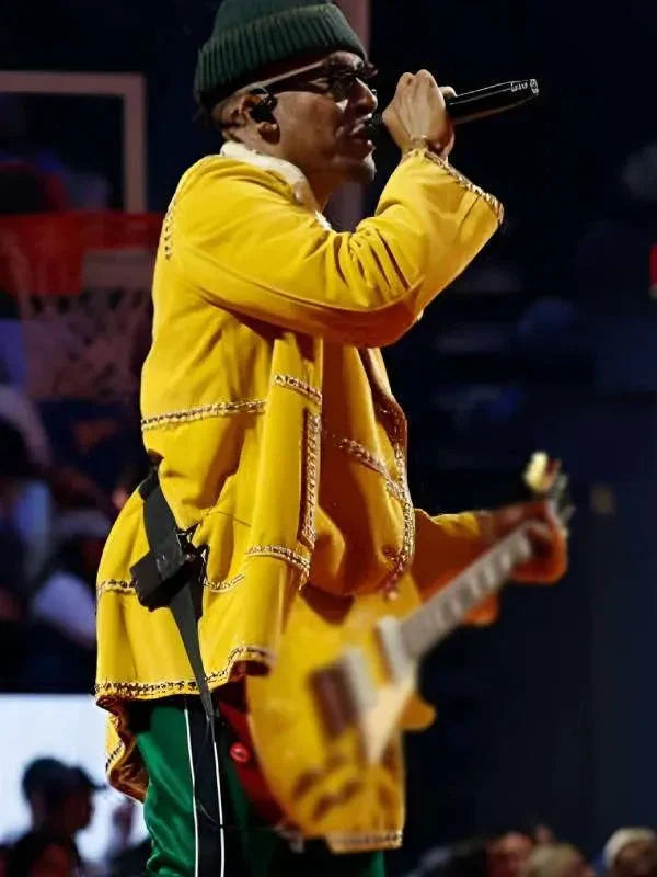 NBA All-Star Game Raphael Saadiq Yellow Jacket Clanton Jacket